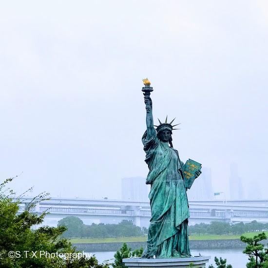 台场海滨公园、自由女神像、飘在思密达、东京攻略